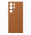 Husa Leather Cover pentru Samsung Galaxy S23 Ultra, Camel